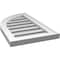 Ekena Millwork Quarter Round Top Left Surface Mount PVC Gable Vent w/ 2"W x 1-1/2"P Brickmould Frame, 14"W x 24"H GVPQL14X2402SF - alternate 5